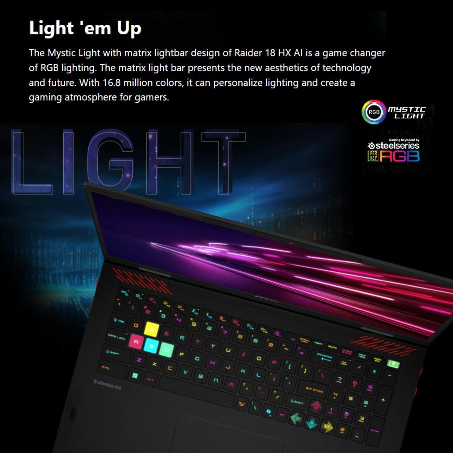 MSI Raider 18 - Karriere-KI-Workstation gegen Bottlenecks, TGP-stark